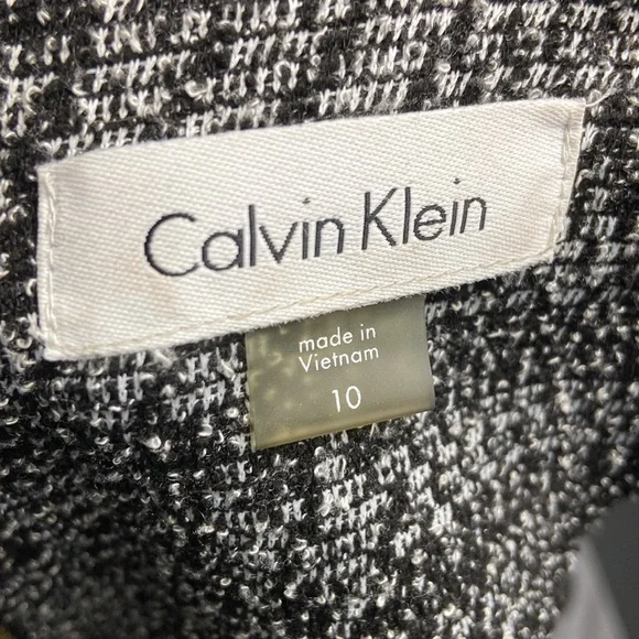Calvin Klein dress Belle sleeves Size 10 Gray& Black - Picture 9 of 9